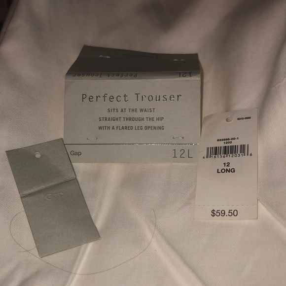 GORGEOUS NWT Cream trousers size 12 L - Picture 4 of 4